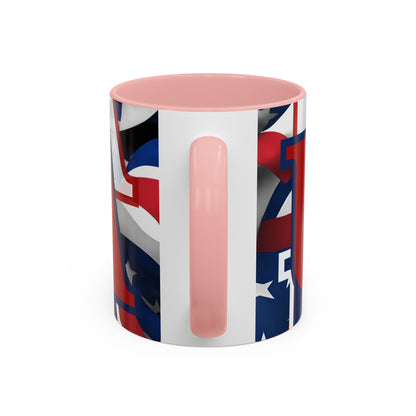 USA! USA! USA RDfont Patriot Accent Mug by cypherpunkgear