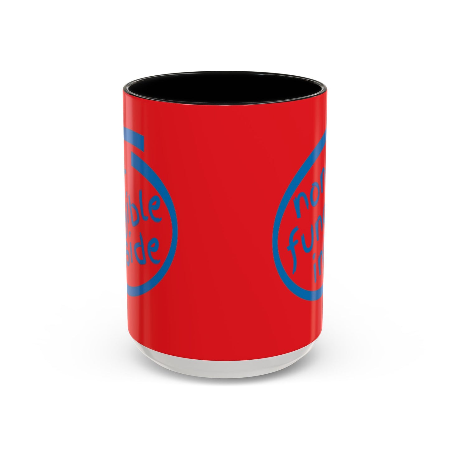 Non-Fungible Inside Red Accent Mug by cypherpunkgear.com