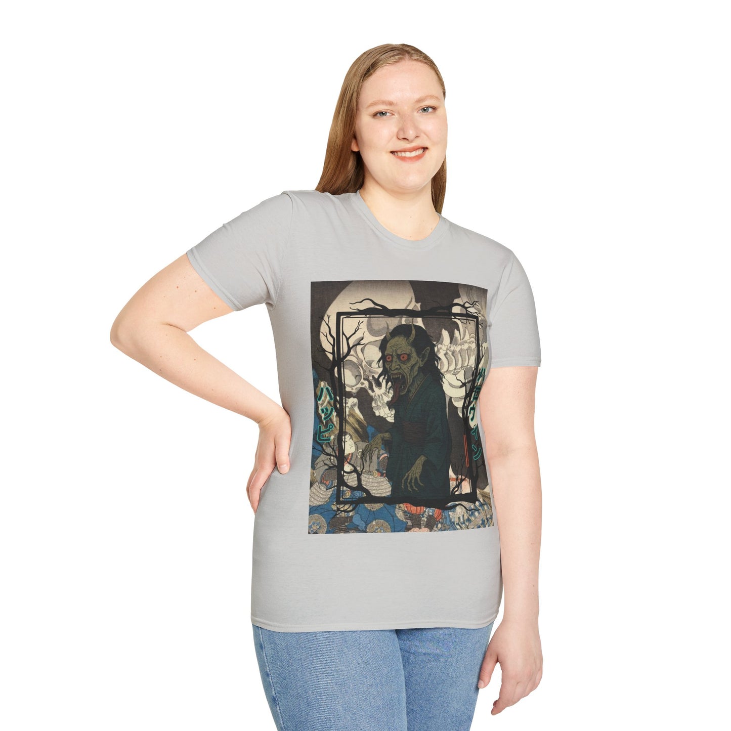 Yōkai Happy Halloween Light colors Unisex T-Shirt by CreepyCrafts.boo