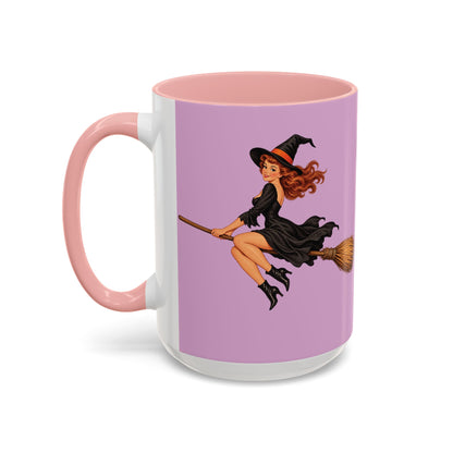 Hazel Hex Pink Accent Mug by CreepyCrafts.boo