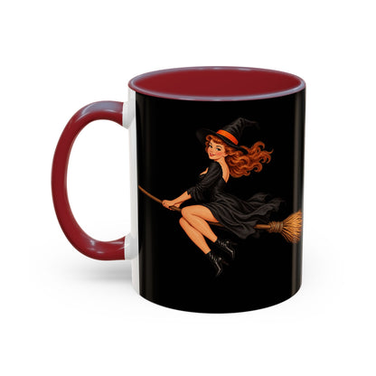 Hazel Hex Black Accent Mug by CreepyCrafts.boo