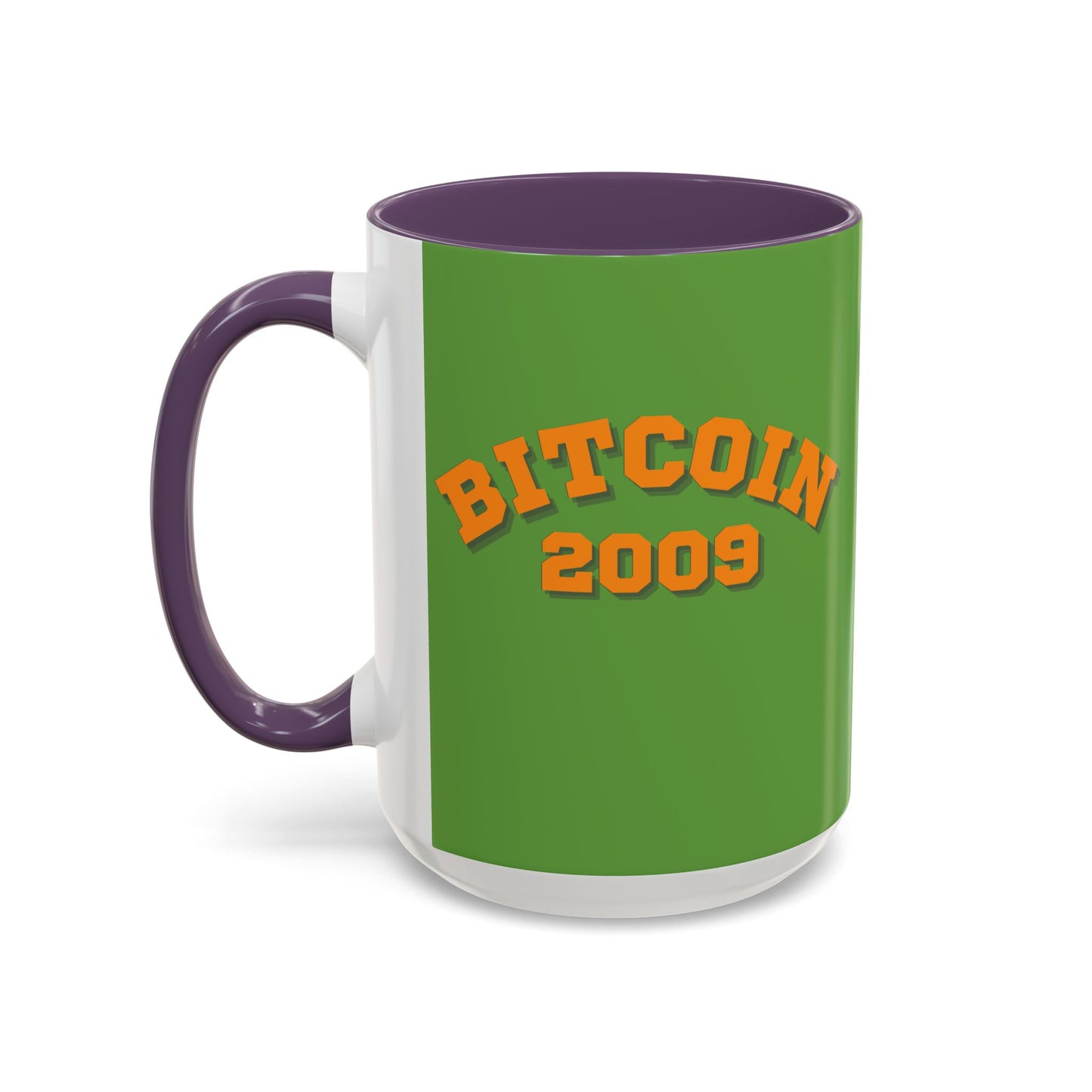 Bitcoin 2009 Green Accent Mug by cypherpunkgear.com