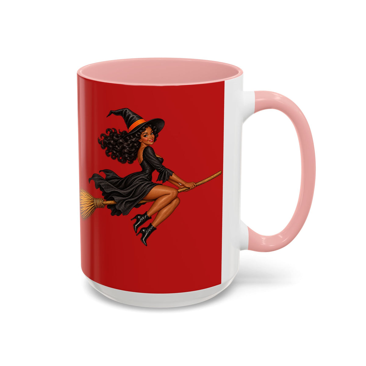 Velvet Vex Red Accent Mug by CreepyCrafts.boo