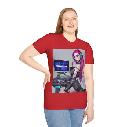 Netrunner Cyberpunk Light colors Unisex T-Shirt by cypherpunkgear.com