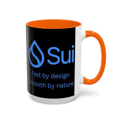 SUI Black Accent Mug by cypherpunkgear.com