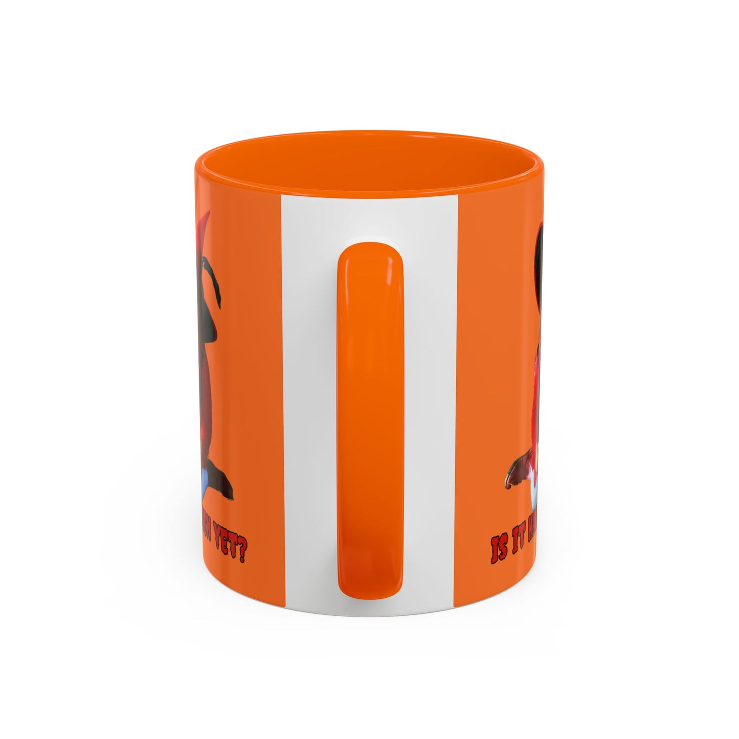 Is it Halloween yet? Orange Accent Mug by CreepyCrafts.boo