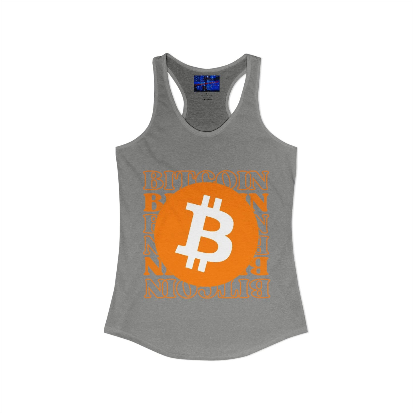 Bitcoin Bitcoin Bitcoin (BTC) Women's Racerback Tank Top by cypherpunkgear.com