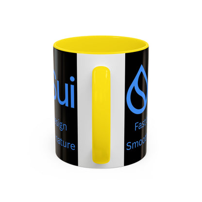 SUI Black Accent Mug by cypherpunkgear.com