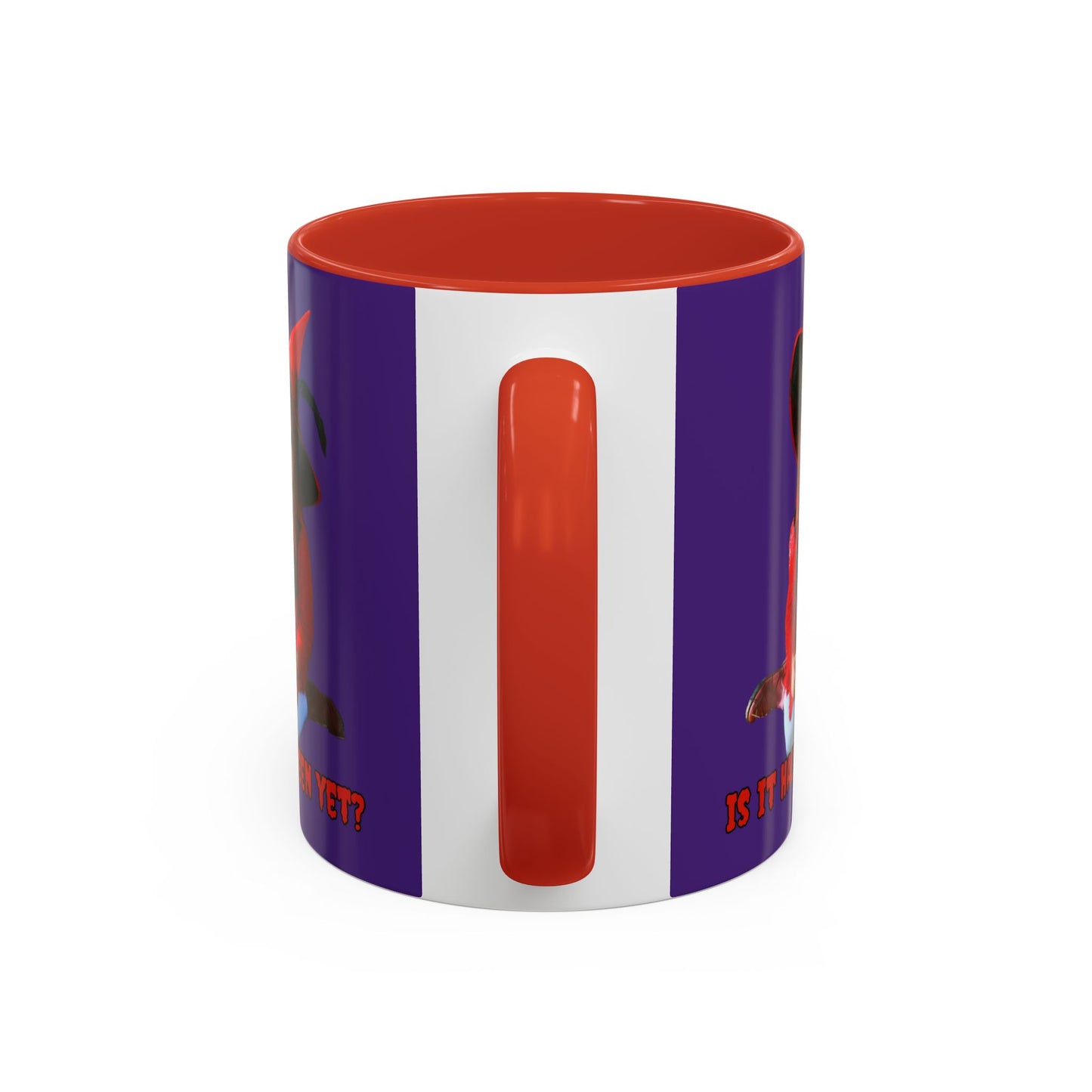 Is it Halloween yet? Dark Purple Accent Mug by CreepyCrafts.boo
