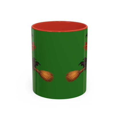 Hazel Hex Green Accent Mug by CreepyCrafts.boo