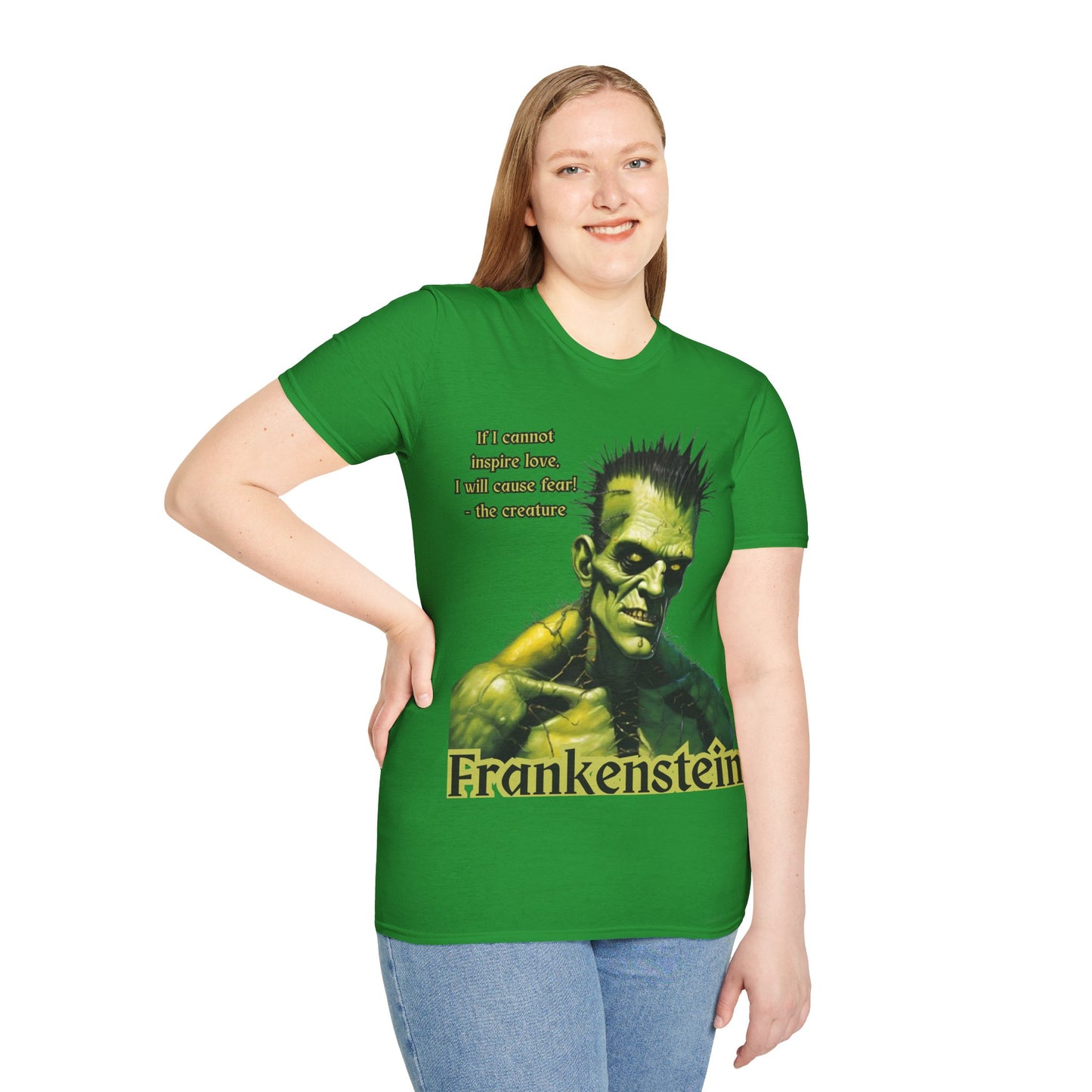 Frankenstein's Creature Dark colors Unisex T-Shirt by CreepyCrafts.boo