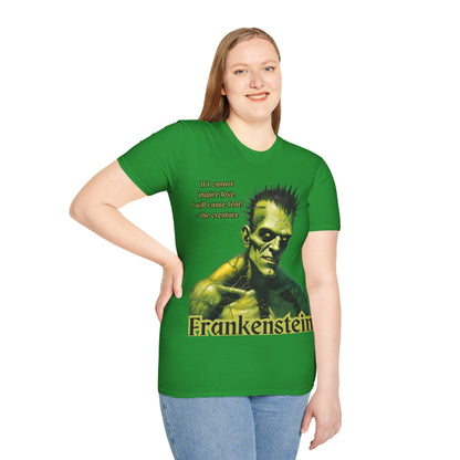 Frankenstein's Creature Dark colors Unisex T-Shirt by CreepyCrafts.boo