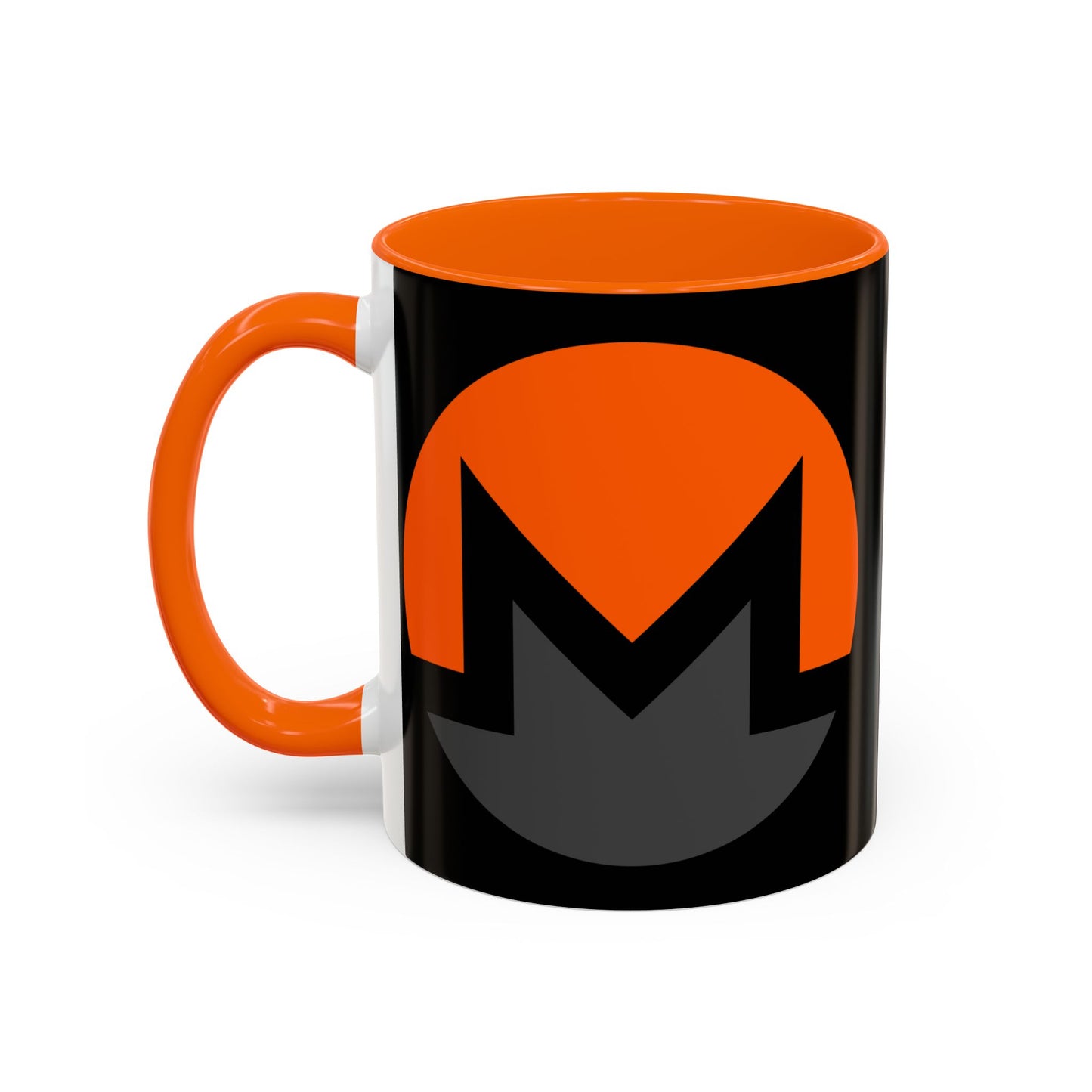 Monero (XMR) Black Accent Mug by cypherpunkgear.com