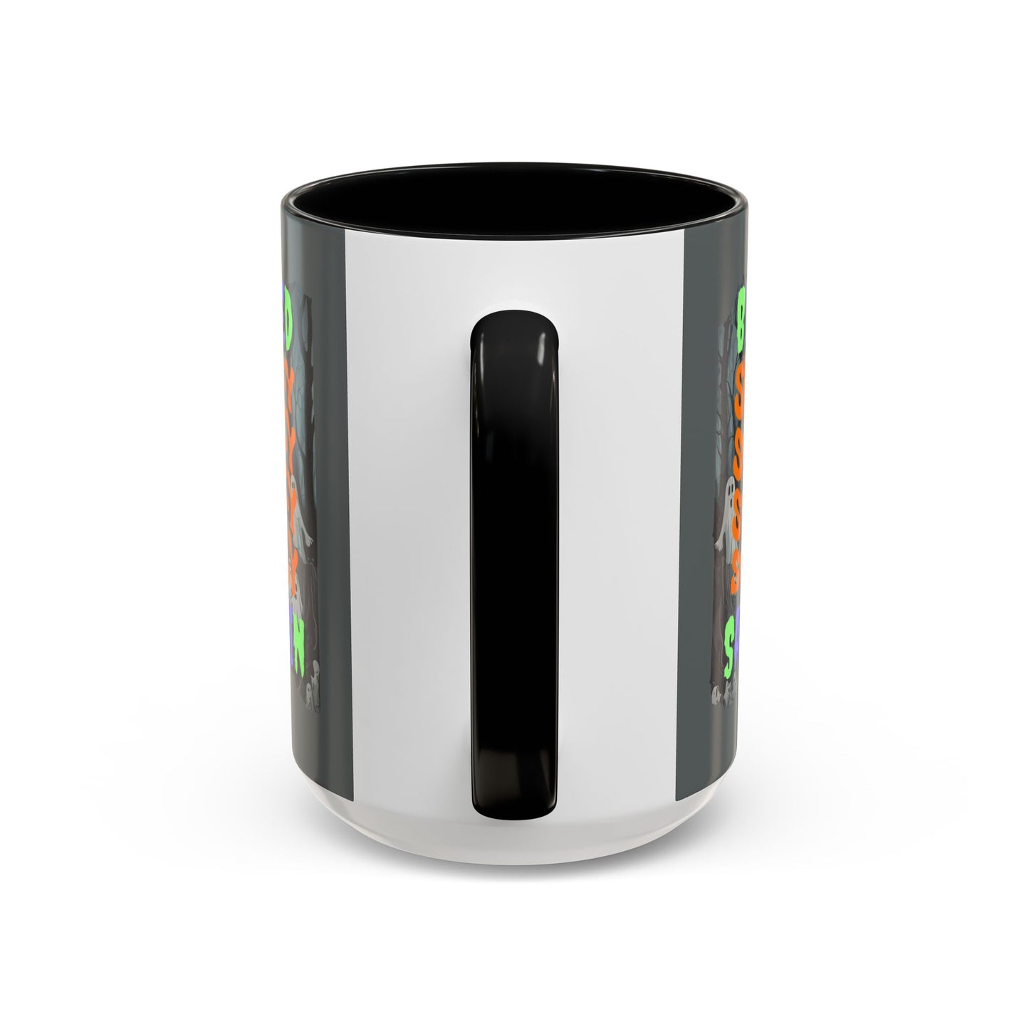 Spooky Blessed Samhain Ghost Mixed font Accent Mug by CreepyCrafts.boo