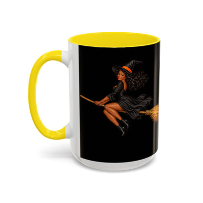 Velvet Vex Black Accent Mug by CreepyCrafts.boo