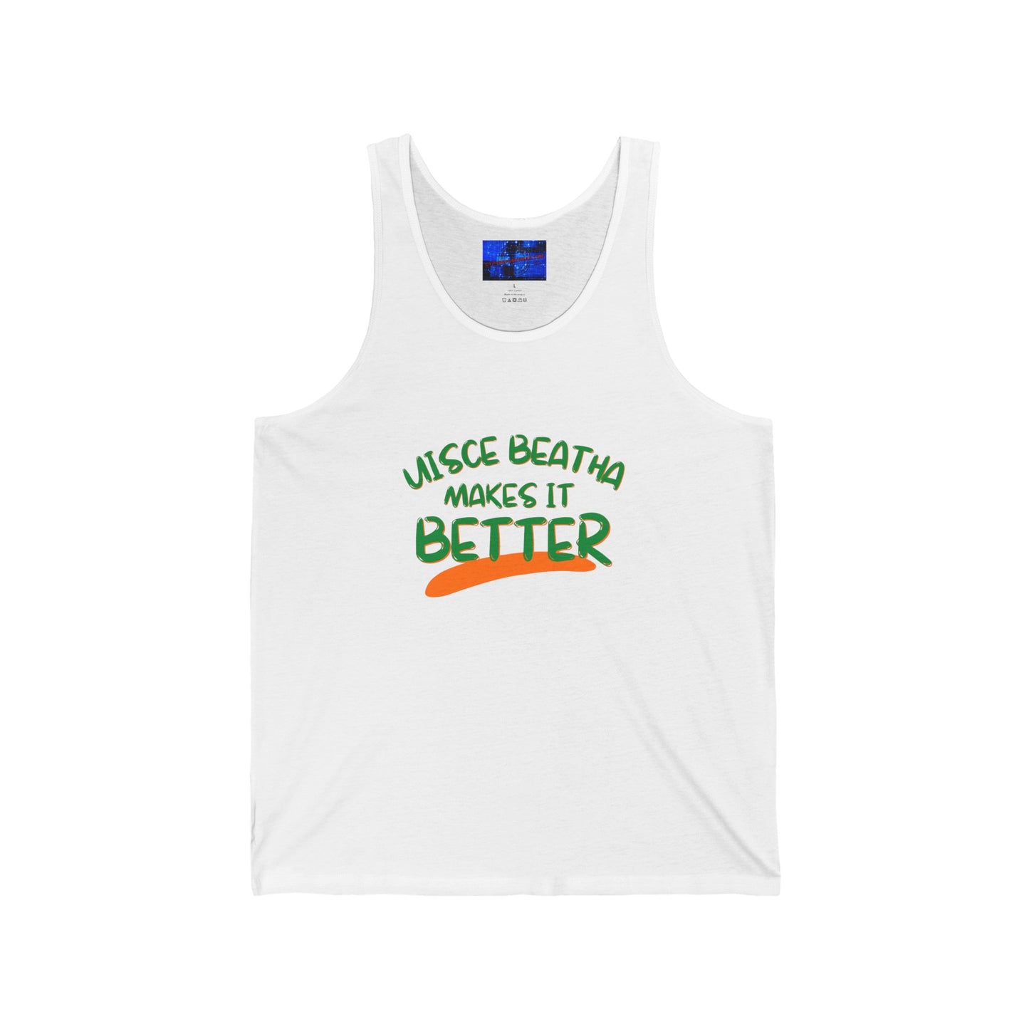 Uisce Beatha makes it better GNfont Unisex Jersey Tank Top by cypherpunkgear