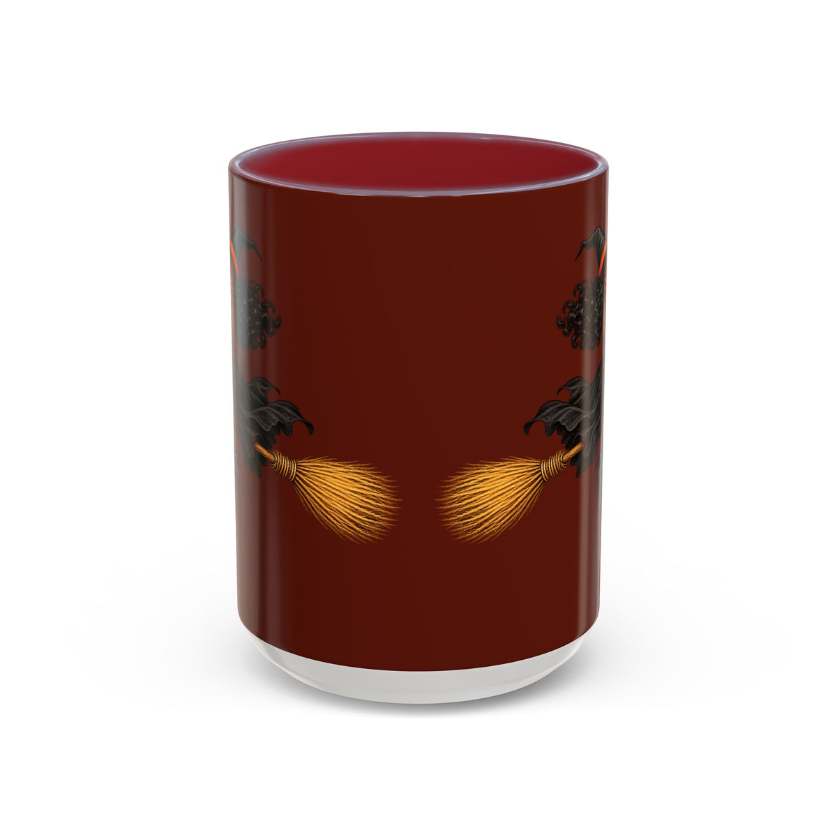 Velvet Vex Brown Accent Mug by CreepyCrafts.boo