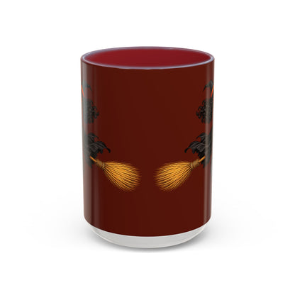 Velvet Vex Brown Accent Mug by CreepyCrafts.boo