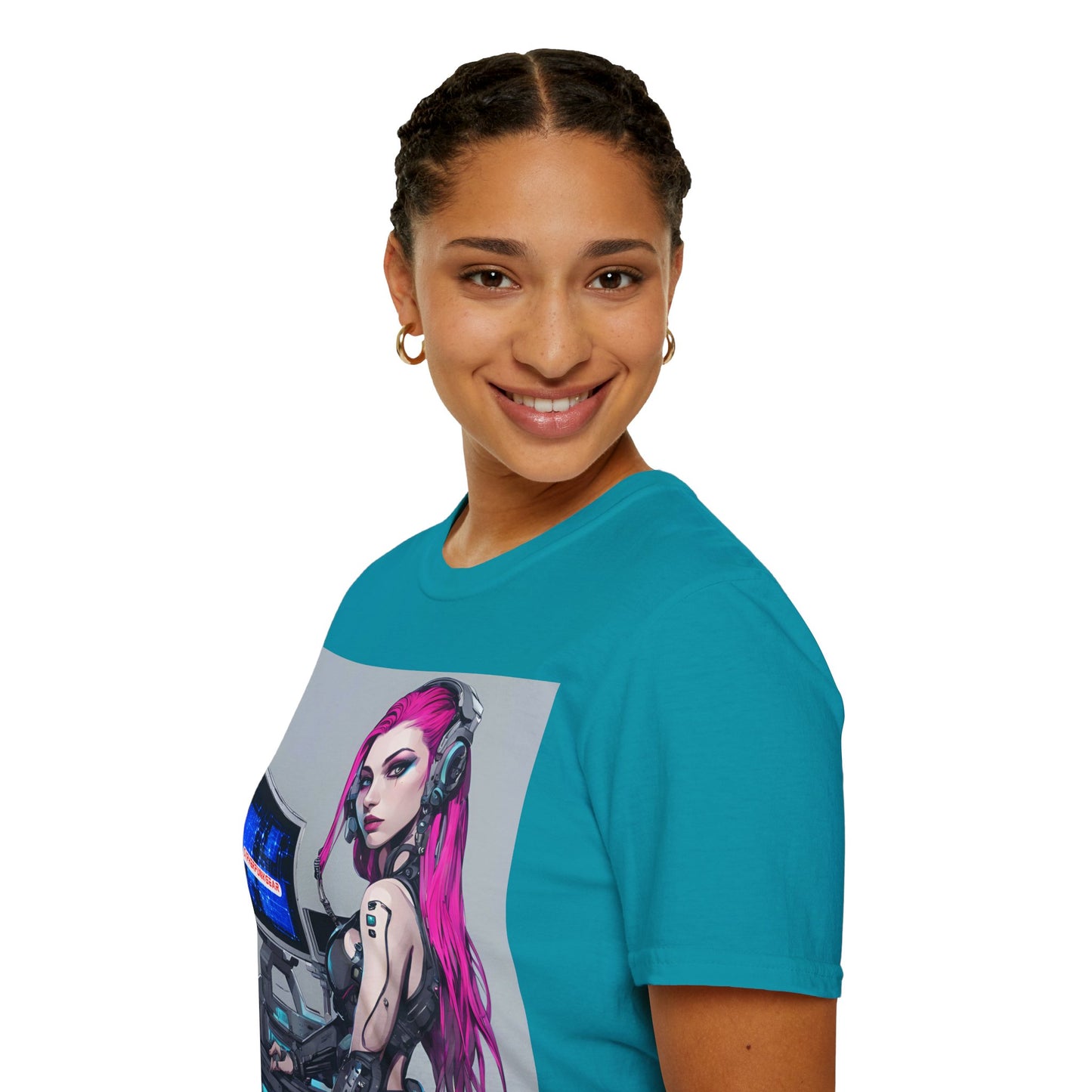 Netrunner Cyberpunk Dark colors Unisex T-Shirt by cypherpunkgear.com