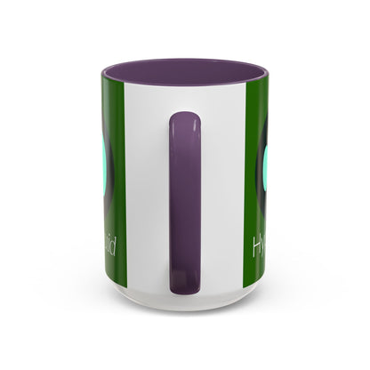 Hyperliquid White font Green Accent Mug by cypherpunkgear.com
