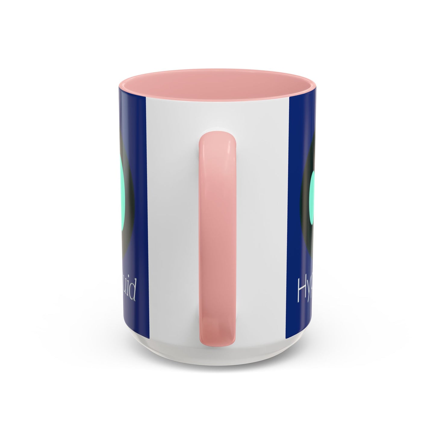 Hyperliquid White font Blue Accent Mug by cypherpunkgear.com