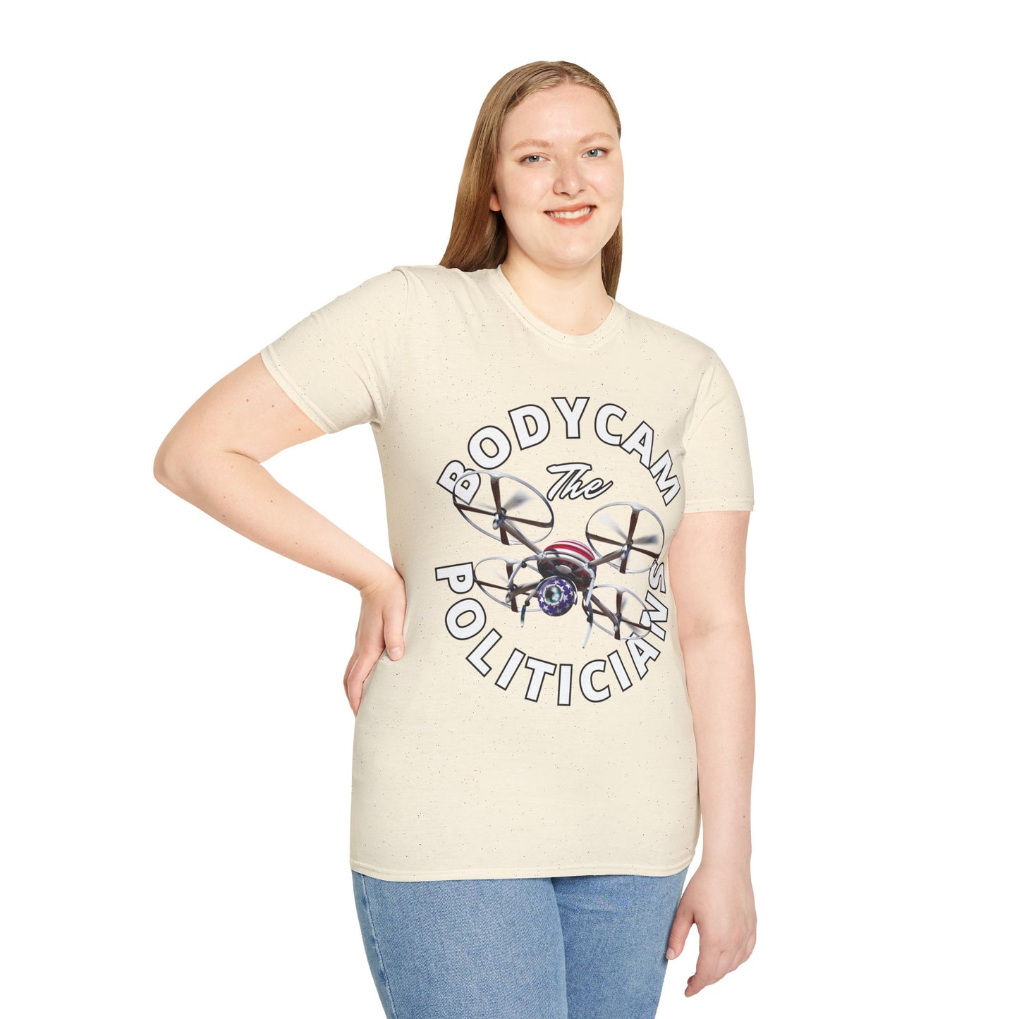 Bodycam the Politicians Drone Light colors Unisex T-Shirt by cypherpunkgear.com