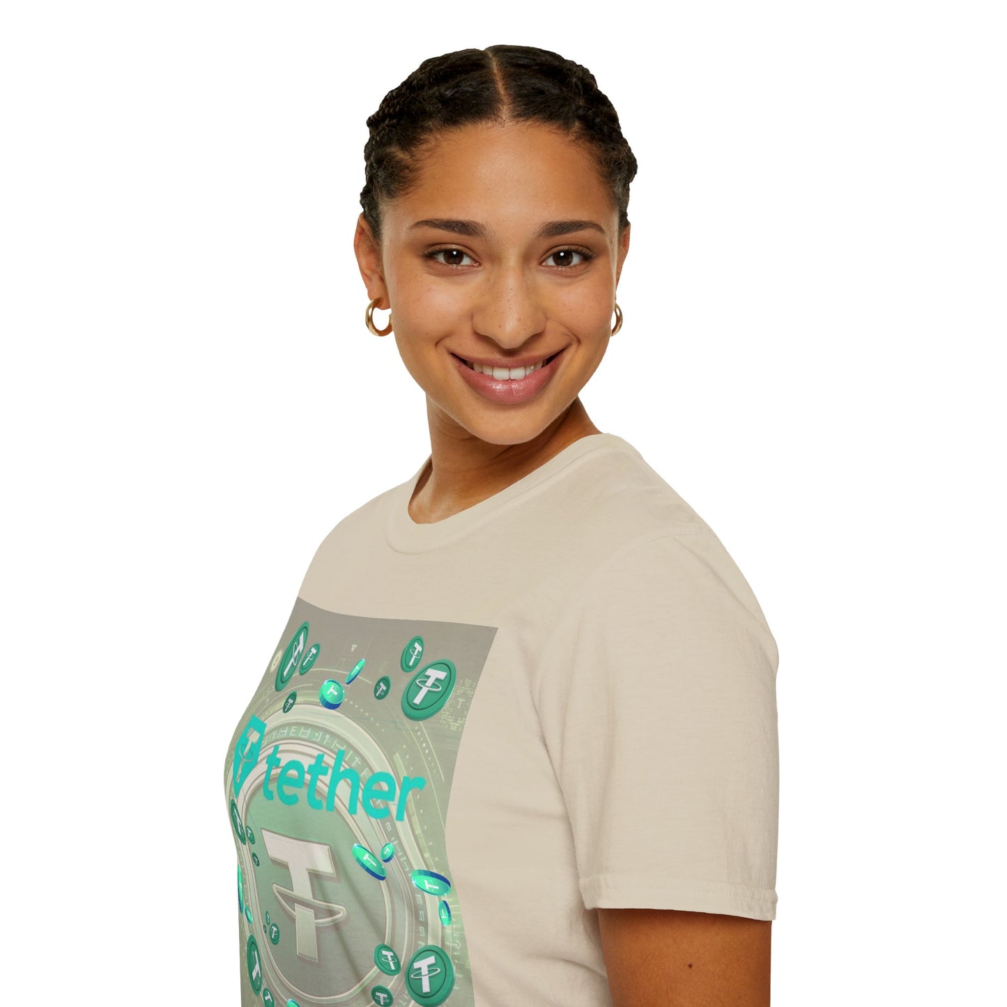 Tether Light colors Unisex T-Shirt by cypherpunkgear.com
