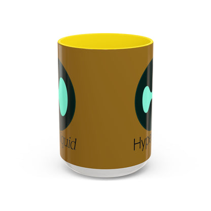 Hyperliquid Black font Brown Accent Mug by cypherpunkgear.com
