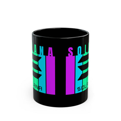Solana (SOL) Freedom Black Mug by cypherpunkgear.com