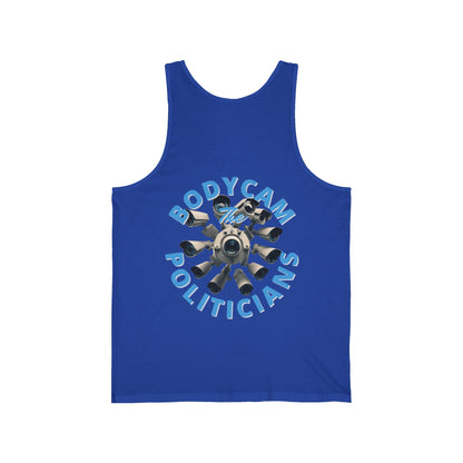 2-sided, Bodycam the Politicians Cameras Unisex Jersey Tank Top by cypherpunkgear.com
