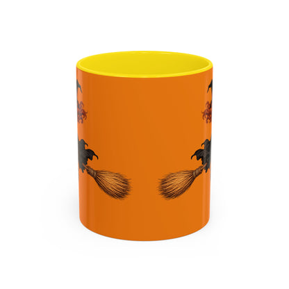 Hazel Hex Orange Accent Mug by CreepyCrafts.boo