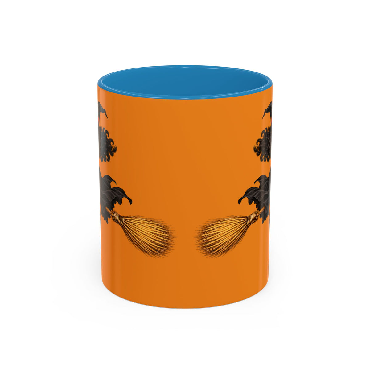 Velvet Vex Orange Accent Mug by CreepyCrafts.boo