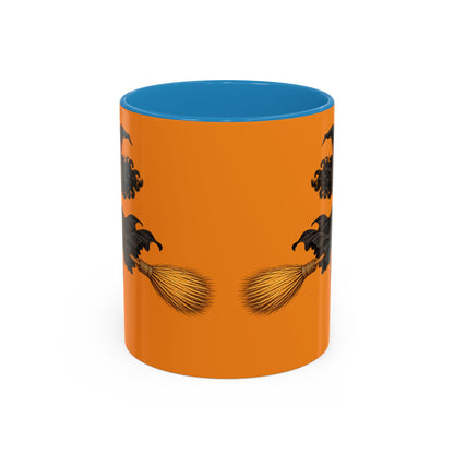 Velvet Vex Orange Accent Mug by CreepyCrafts.boo