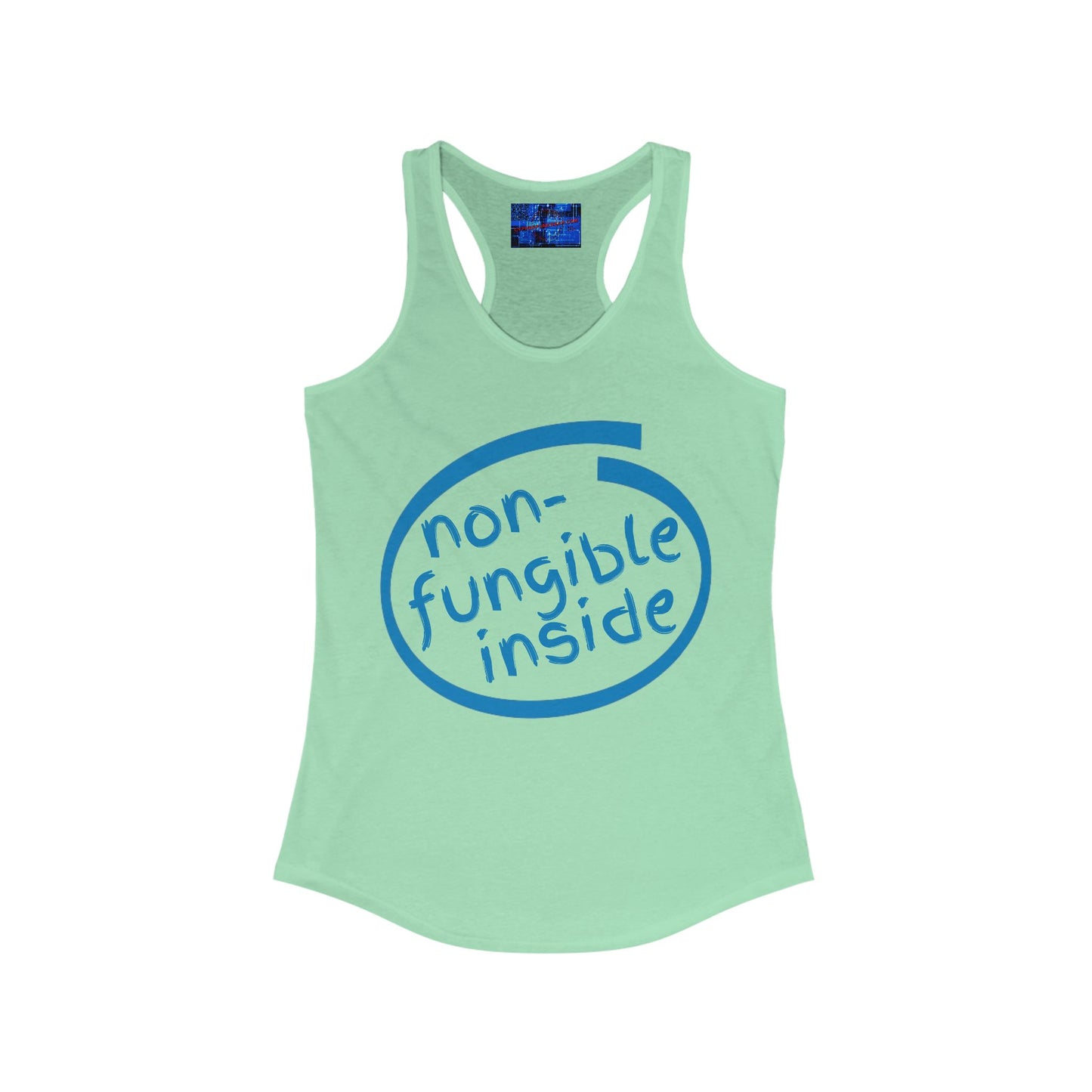 Non-Fungible Inside Women's Racerback Tank Top by cypherpunkgear.com