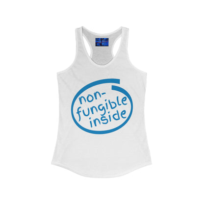 Non-Fungible Inside Women's Racerback Tank Top by cypherpunkgear.com