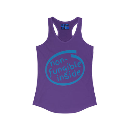 Non-Fungible Inside Women's Racerback Tank Top by cypherpunkgear.com