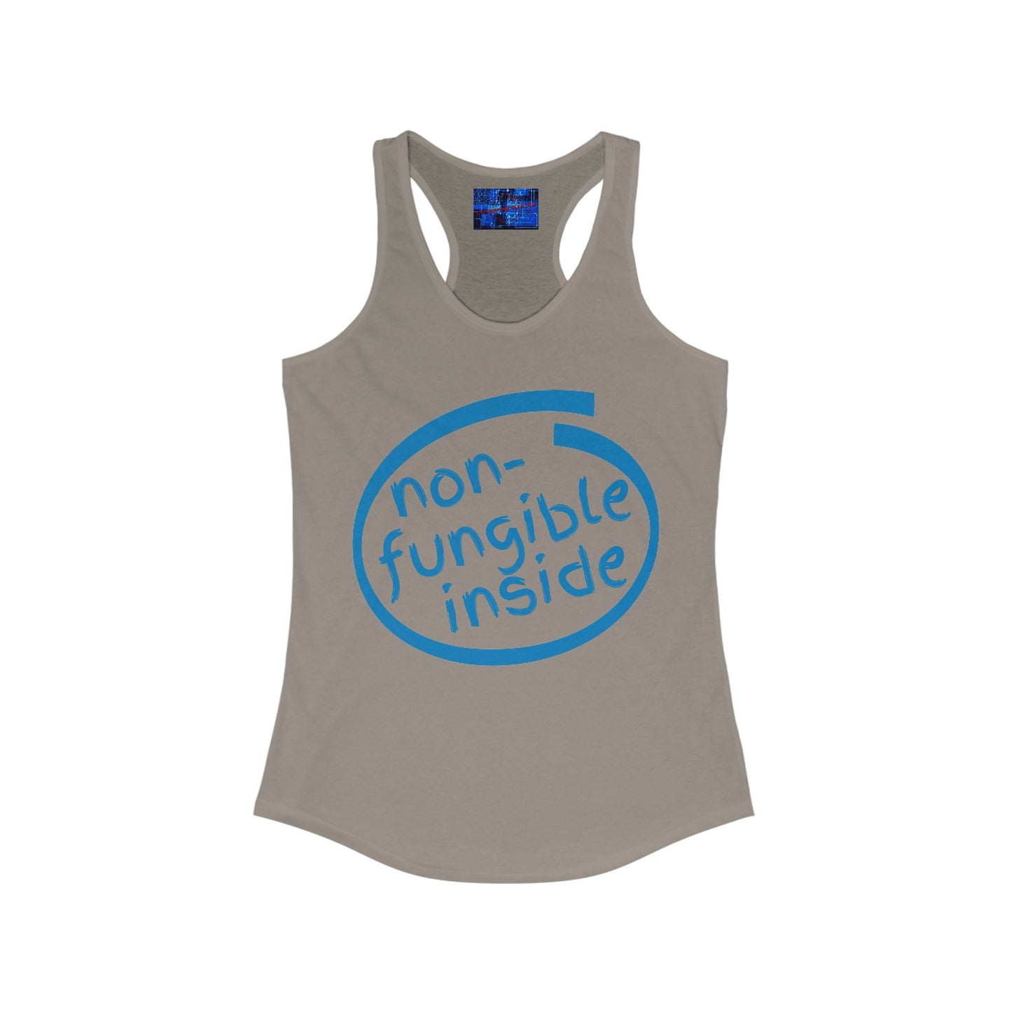Non-Fungible Inside Women's Racerback Tank Top by cypherpunkgear.com
