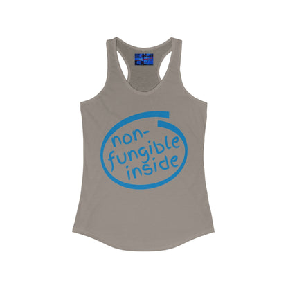 Non-Fungible Inside Women's Racerback Tank Top by cypherpunkgear.com