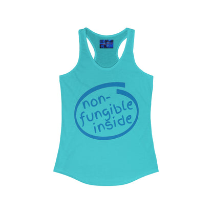 Non-Fungible Inside Women's Racerback Tank Top by cypherpunkgear.com