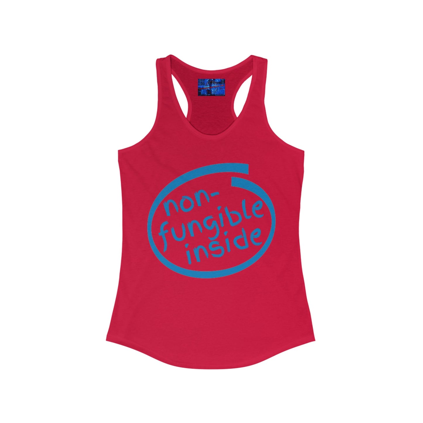 Non-Fungible Inside Women's Racerback Tank Top by cypherpunkgear.com