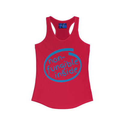 Non-Fungible Inside Women's Racerback Tank Top by cypherpunkgear.com