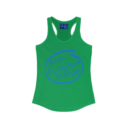 Non-Fungible Inside Women's Racerback Tank Top by cypherpunkgear.com