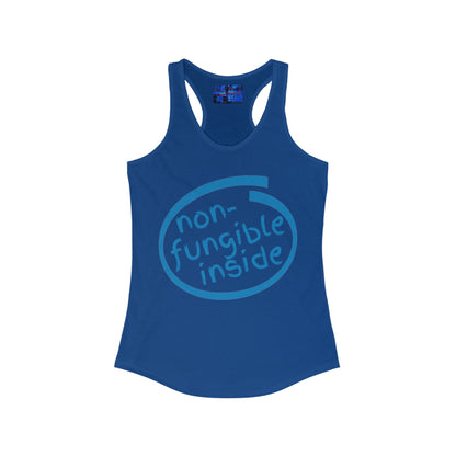 Non-Fungible Inside Women's Racerback Tank Top by cypherpunkgear.com
