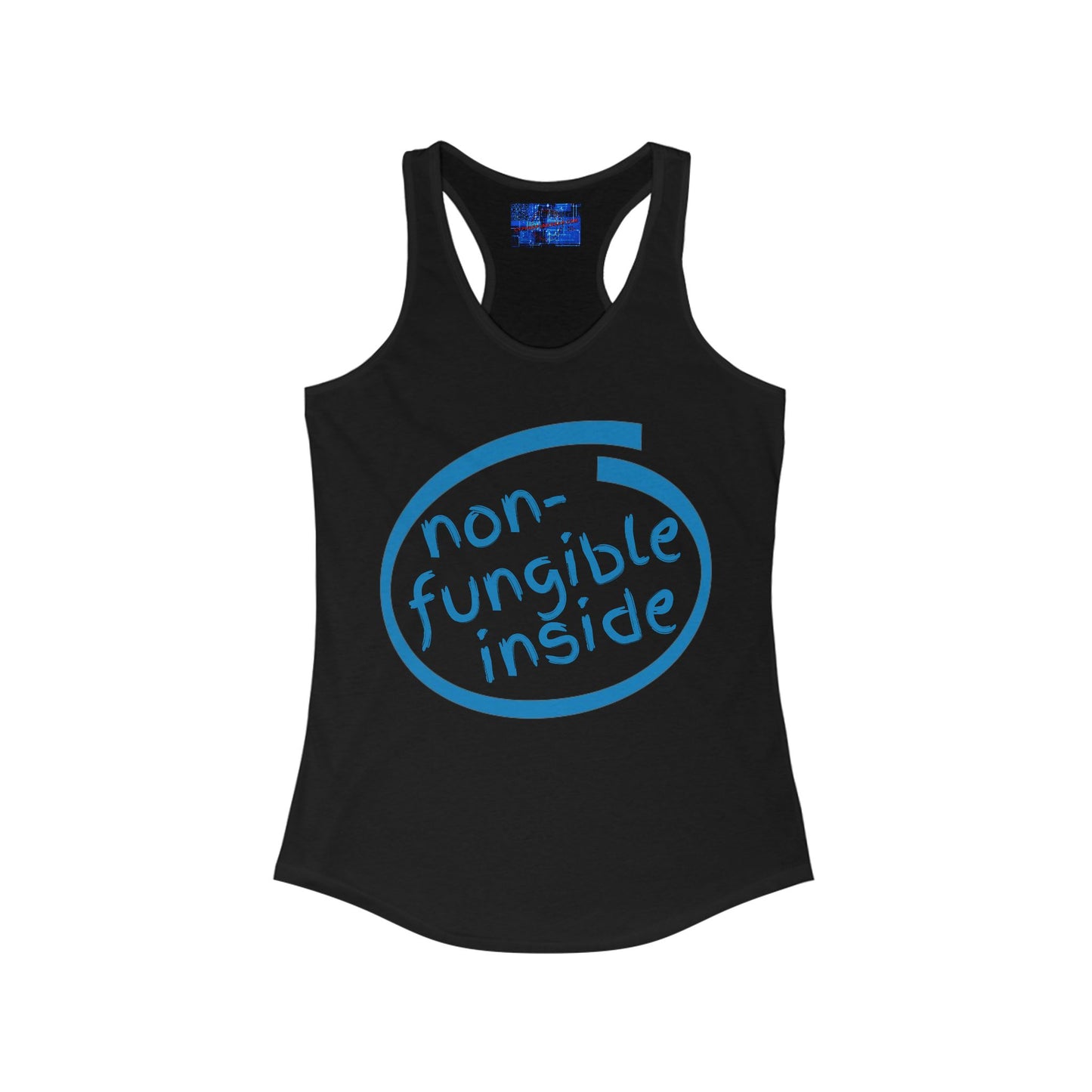 Non-Fungible Inside Women's Racerback Tank Top by cypherpunkgear.com