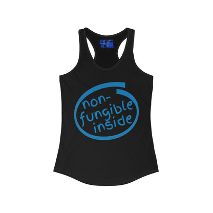 Non-Fungible Inside Women's Racerback Tank Top by cypherpunkgear.com
