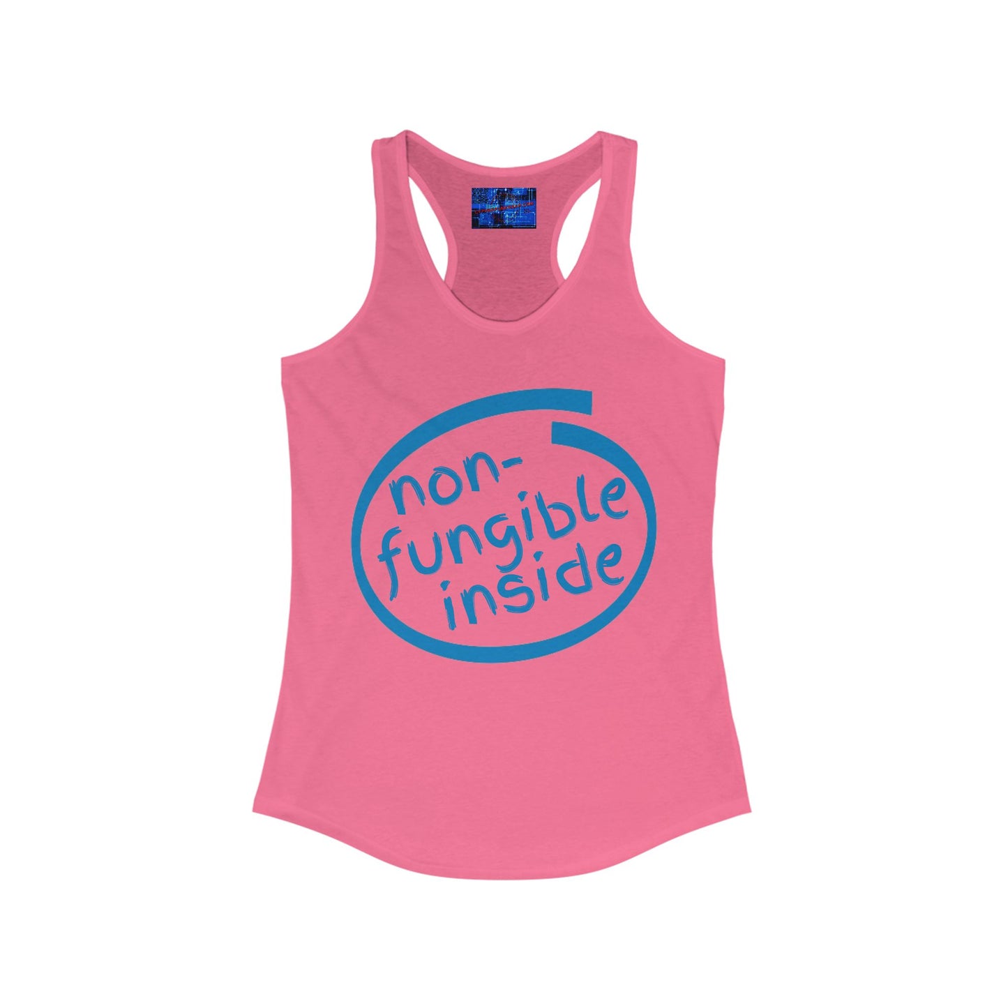 Non-Fungible Inside Women's Racerback Tank Top by cypherpunkgear.com