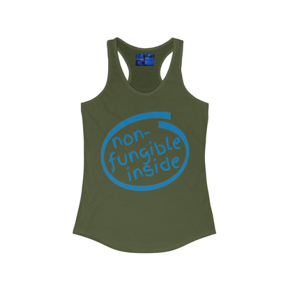 Non-Fungible Inside Women's Racerback Tank Top by cypherpunkgear.com