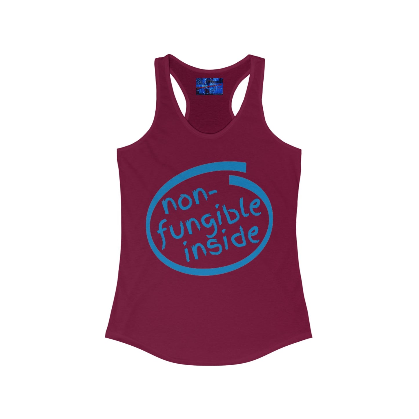 Non-Fungible Inside Women's Racerback Tank Top by cypherpunkgear.com