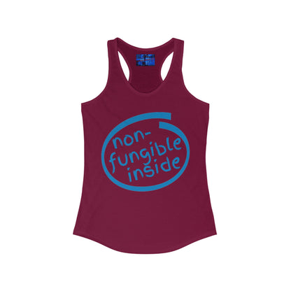 Non-Fungible Inside Women's Racerback Tank Top by cypherpunkgear.com