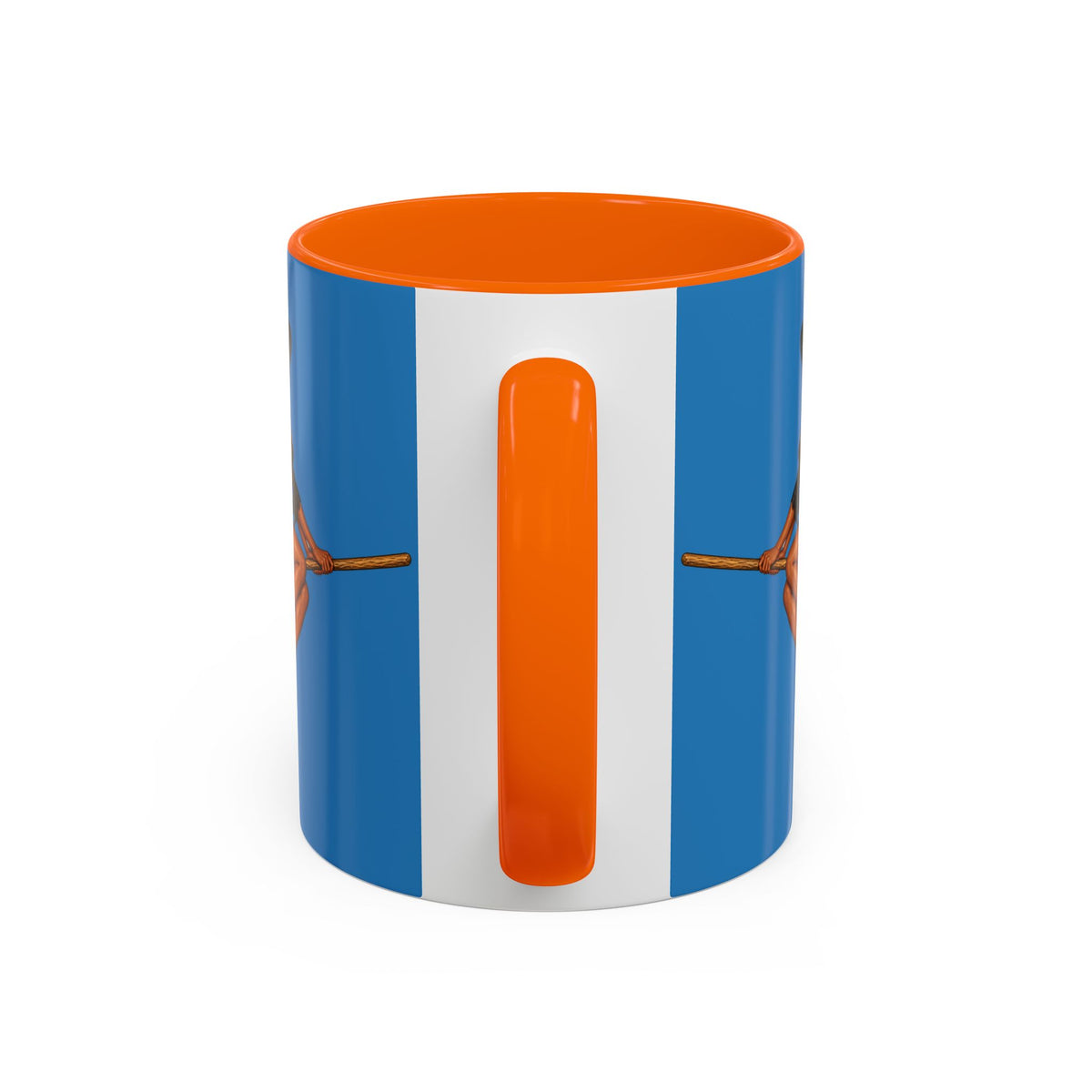 Velvet Vex Blue Accent Mug by CreepyCrafts.boo